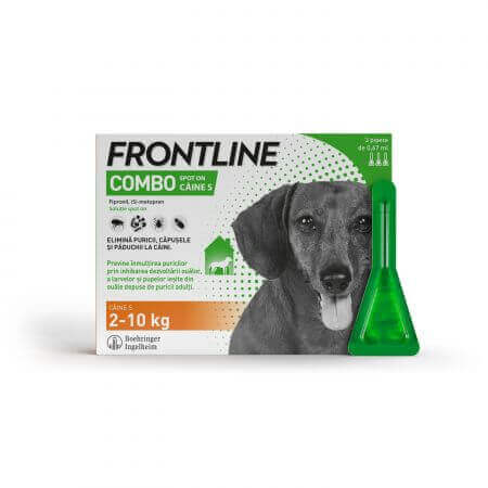 Frontline Combo Spot On dog S-pipetta verde 0,67 ml, 3 pipette, Frontline