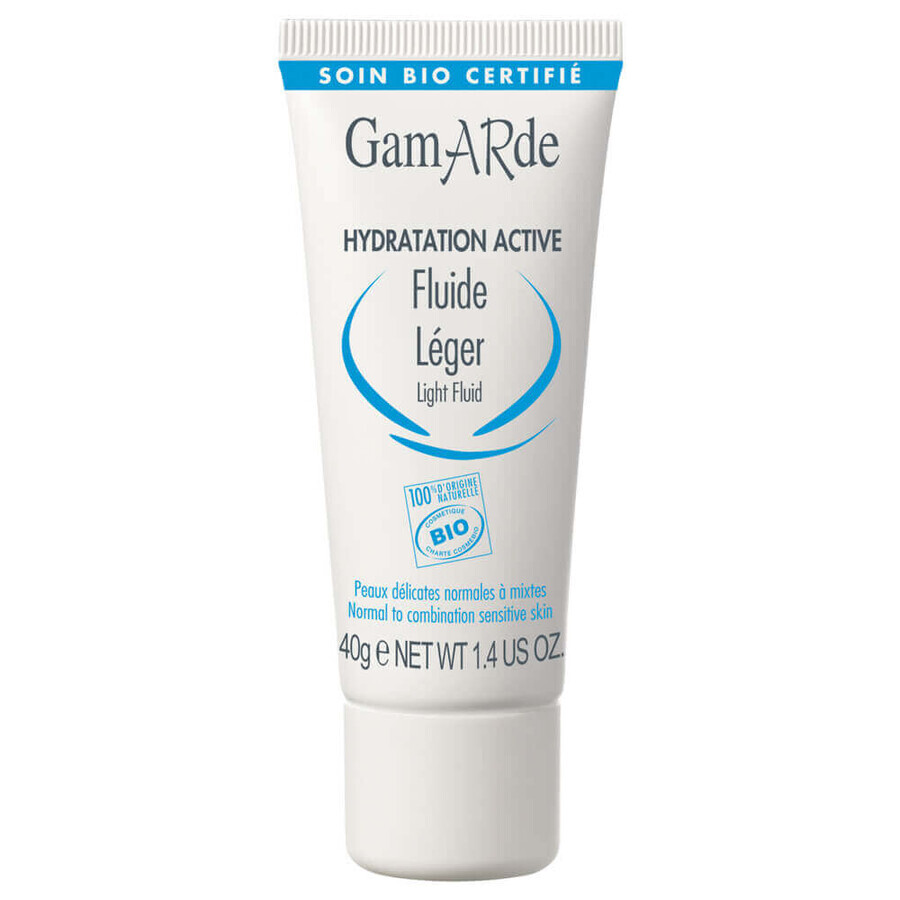 Fluide hydratant bio à l'eau thermale, 40 ml, Gamarde