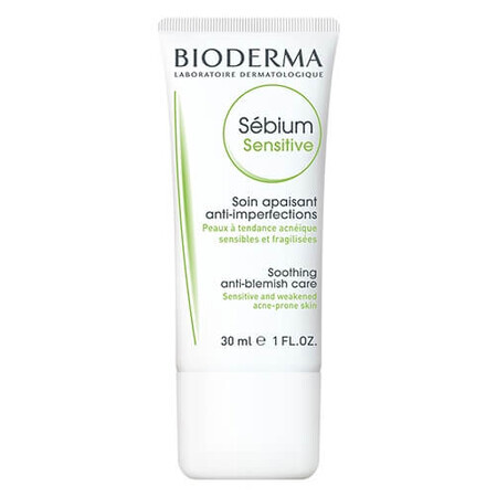 Bioderma Sebium Sensitive Kalmerende en Hydraterende Fluïde voor de Acnehuid, 30 ml