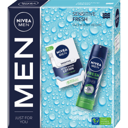 Nivea MEN Set regalo SENSITIVE FRESH dopobarba + deodorante, 1 pz