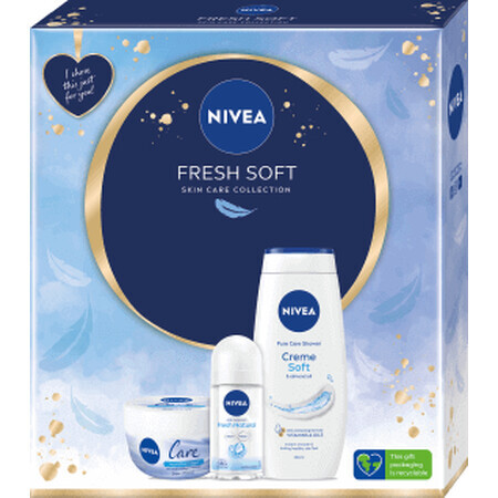 Nivea Set regalo FRESH SOFT crema + bagnoschiuma + deodorante, 1 pz