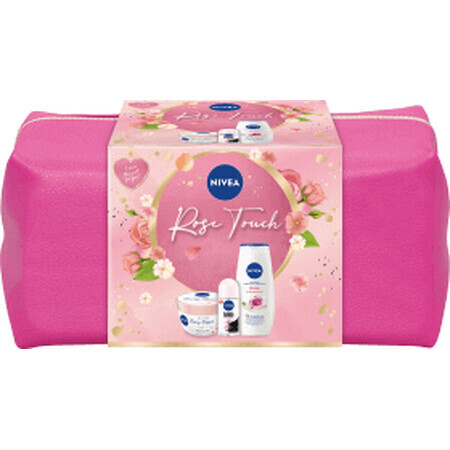 Nivea Set regalo Rose Touch crema + roll-on + gel doccia, 1 pz