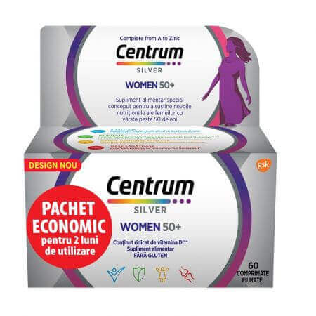 Centrum Silver 50+ for women, 60 tablets, Gsk