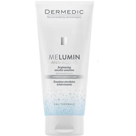 Emulsione micellare illuminante per pelli con macchie pigmentarie Melumin, 200 ml, Dermedic