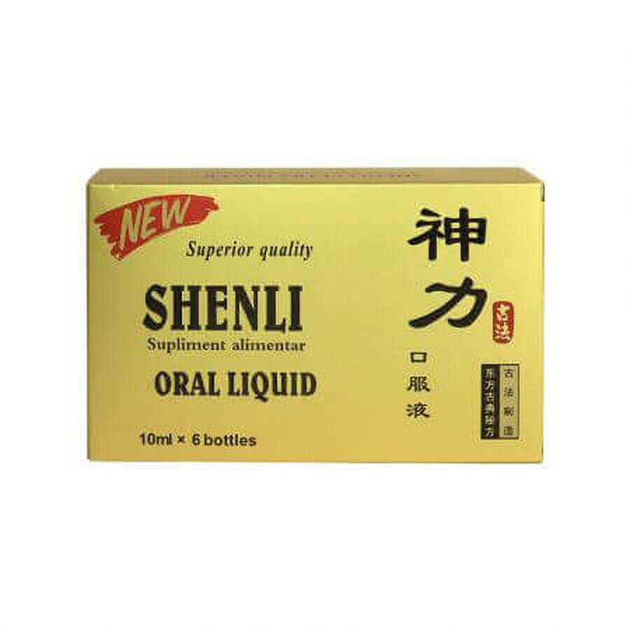 Shenli Oral Liquid Ultra Power - Potente, 6 fiale x 10 ml, erbe orientali