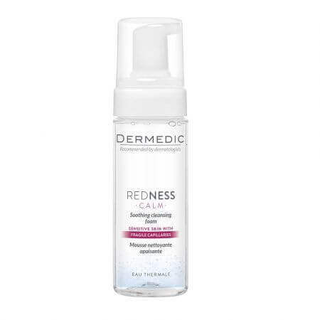 Schiuma detergente lenitiva Redness Calm per il viso, 150 ml, Dermedic