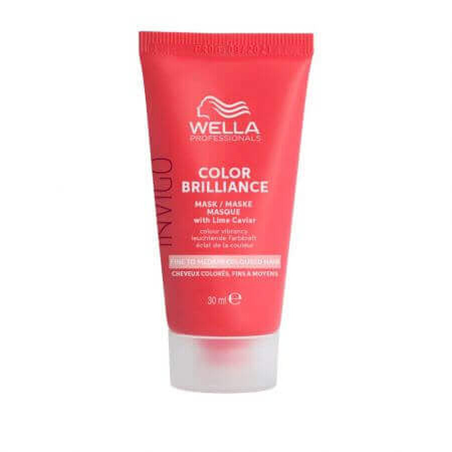 Maschera per capelli tinti fini e normali Invigo Color Brilliance Fine/Normale, 30 ml, Wella Professionals