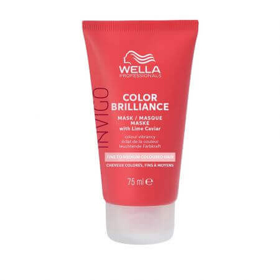 Maschera per capelli tinti fini e normali Invigo Color Brilliance Fine/Normale, 75 ml, Wella Professionals