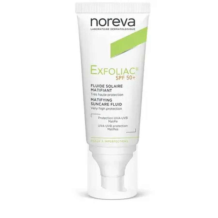 Noreva Exfoliac Fluide protecteur matifiant SPF 50+, 40 ml