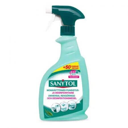 Spray desinfectante para limpieza de superficies, 750 ml, Sanytol