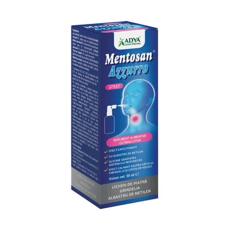 Mentosan Azzurro spray 50ml, Adya Green Pharma