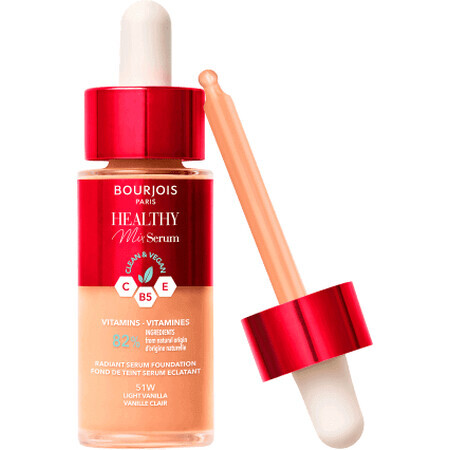 Bourjois Paris Foundation Serum Healthy Mix N 51 Light Vanilla, 1 pz