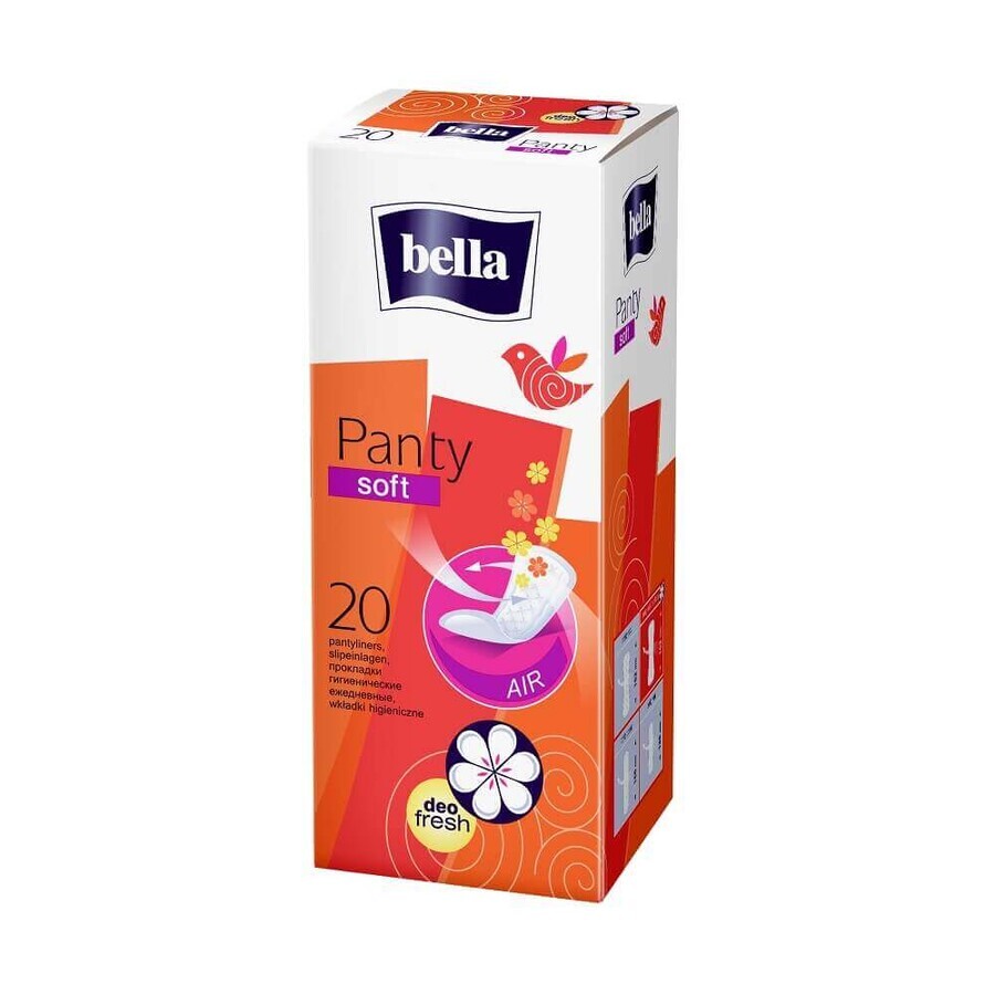 Compresas diarias Panty Soft Deo Fresh, 20 unidades, Bella