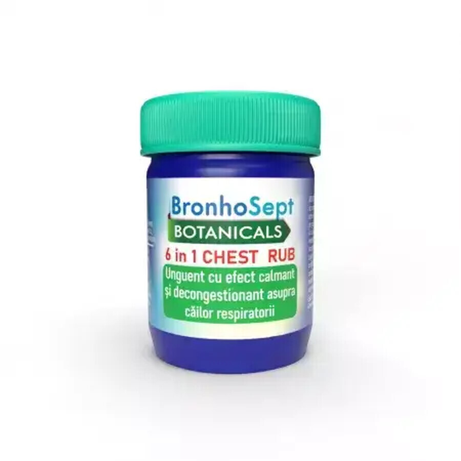 Unguento per il petto decongestionante BronhoSept, 25 g, Justin Pharma