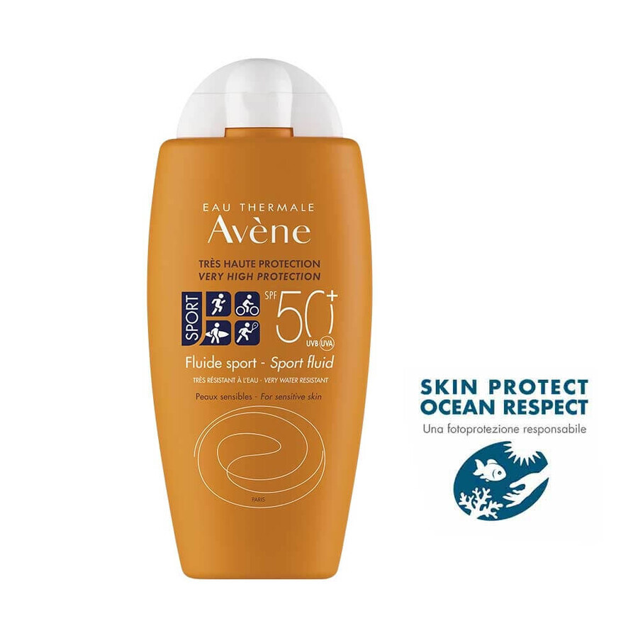 Avène Fluido Sport SPF50+ Protezione Molto Alta Viso E Corpo, 100ml