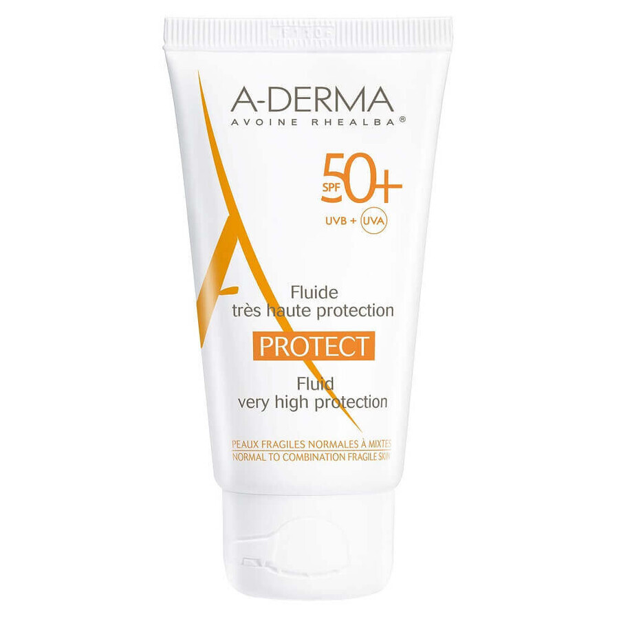 A-Derma Protect Sonnenschutz Fluid mit SPF 50+, 40 ml