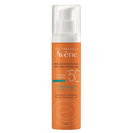 Avene Cleanance - Protezione Solare Viso SPF50+, 50ml