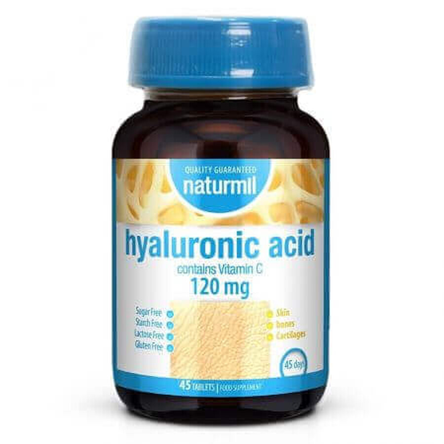 Hyaluronic Acid, 120 mg, 45 tablet, Naturmil