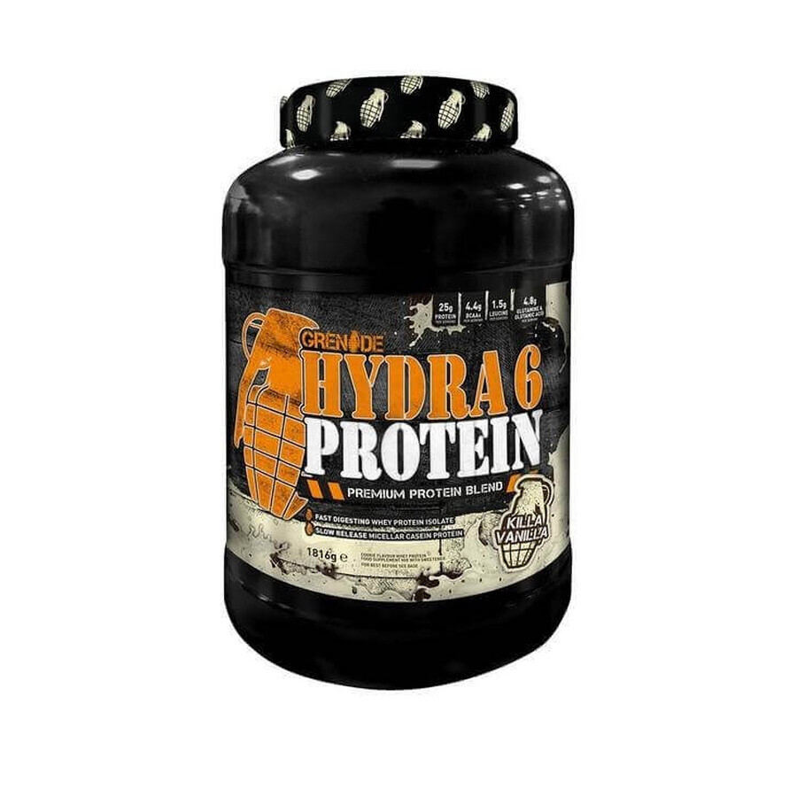 Grenade Hydra 6® Protein Powder, Protein Blend with Vanilla Flavour, 1816 g, GNC