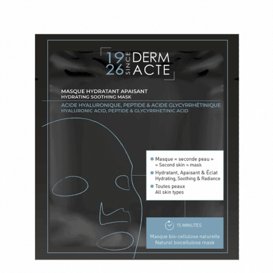 Intensive feuchtigkeitsspendende Folienmaske für die Haut Academie Derm Acte Masque Hydratant Apaisant 10ml