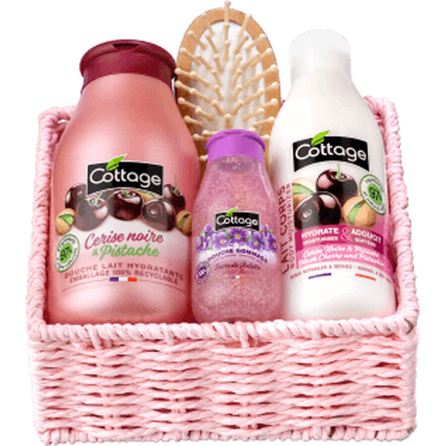 Cottage Set regalo Box Doccia Ciliegie, 1 pz