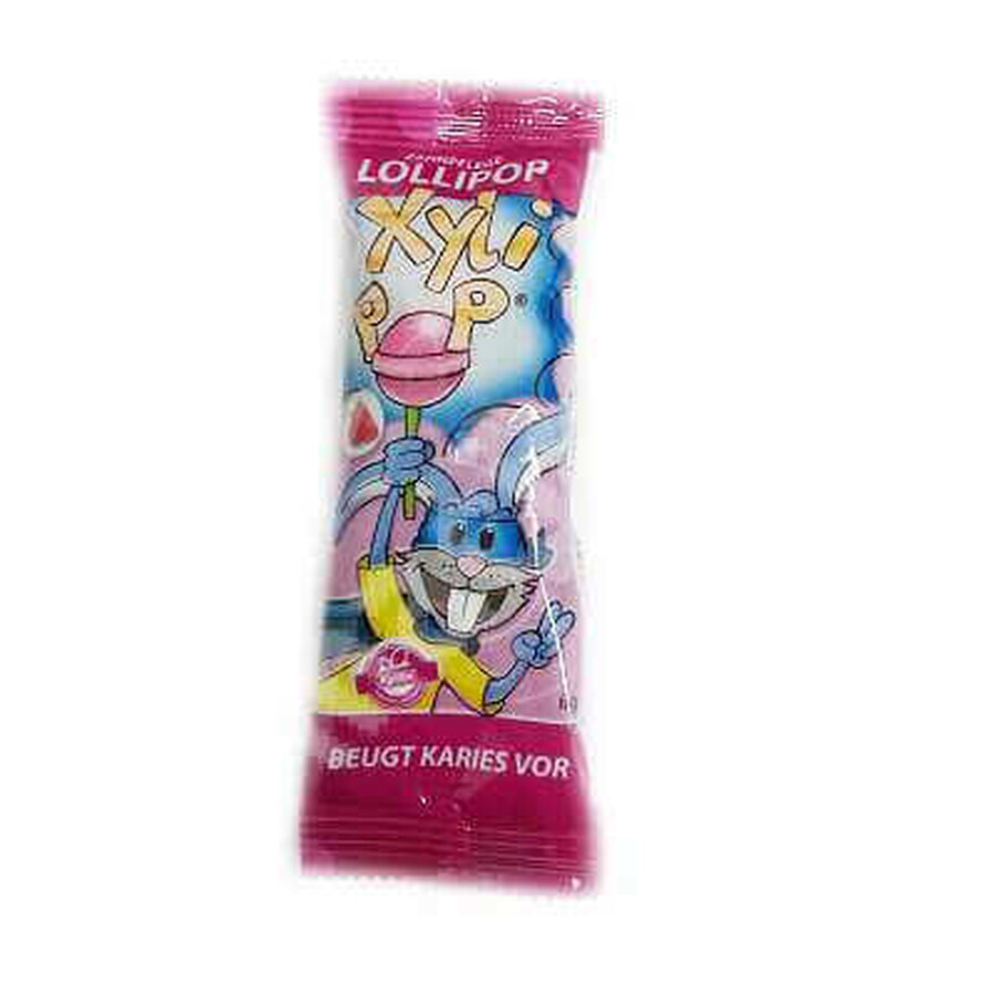 Lecca lecca senza zucchero XyliPop Miradent gusto fragola, 6g, Hager & Werken