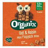 Flapjack Organic Whole Oat and Raisin Cubes, +12 months, 4x12g, Organix