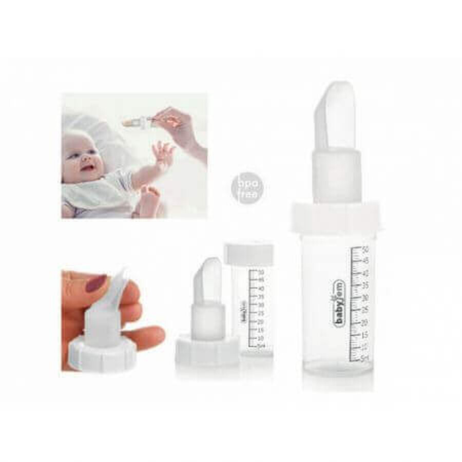 Graduated breast milk feeding device, BabyJem