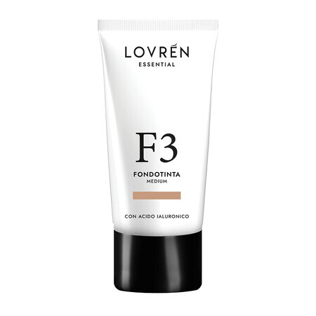 Base de maquillaje Lovren con ácido hialurónico Medium F3, 25 ml