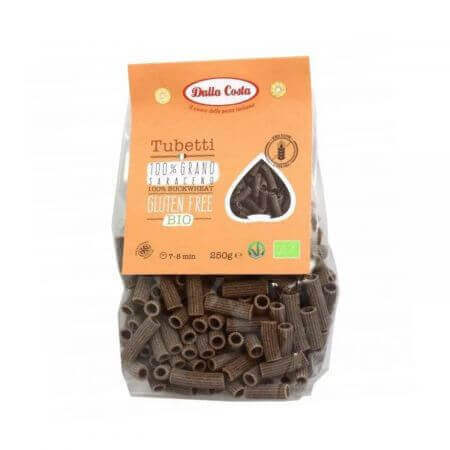 Pasta Bio Tubetti from black buckwheat, 250 g, Dalla Costa