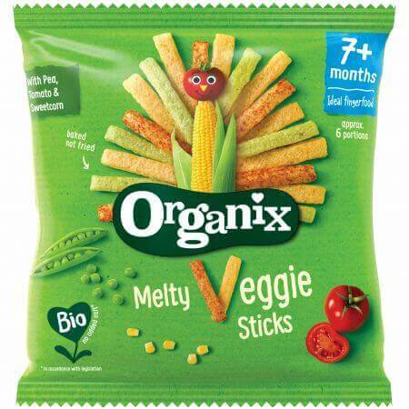 Organic Organic corn sticks with vegetables, 7 months+, 15 g, Organix