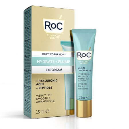 Multi Correxion Hydrate + Crema contorno occhi rimpolpante, 15 ml, Roc