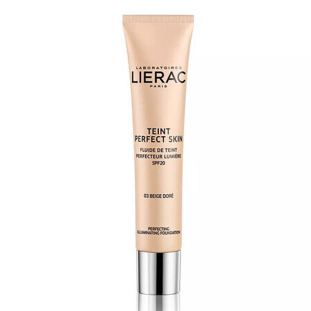 Lierac Teint Perfect Skin - Fondotinta Fluido Perfezionatore 03-Beige Doré, 30ml