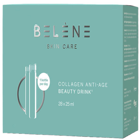 Beauty Drink collagen ampoules, 28 drinkable ampoules, Belène