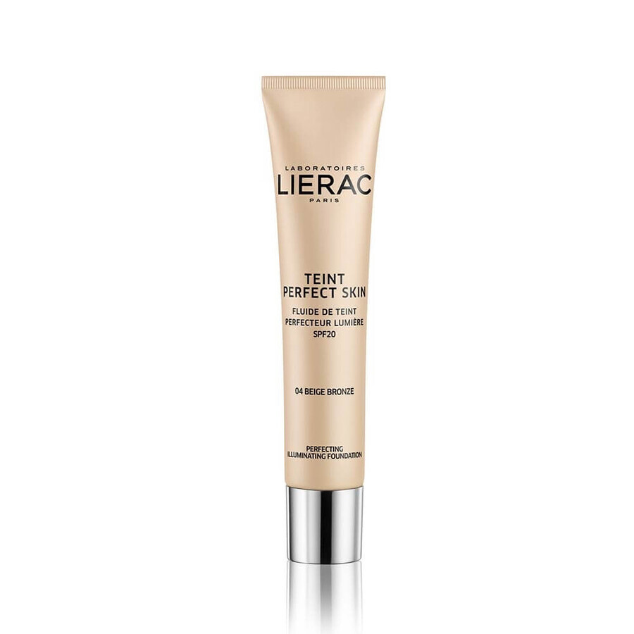 Lierac Teint Perfect Skin - Fondotinta Fluido Perfezionatore 4-Beige Bronze,30ml