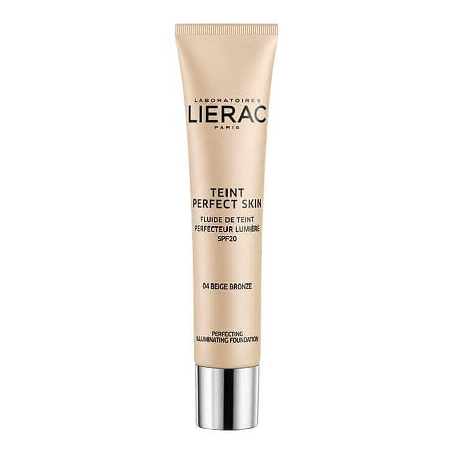 Lierac Teint Perfect Skin - Fondotinta Fluido Perfezionatore 4-Beige Bronze,30ml