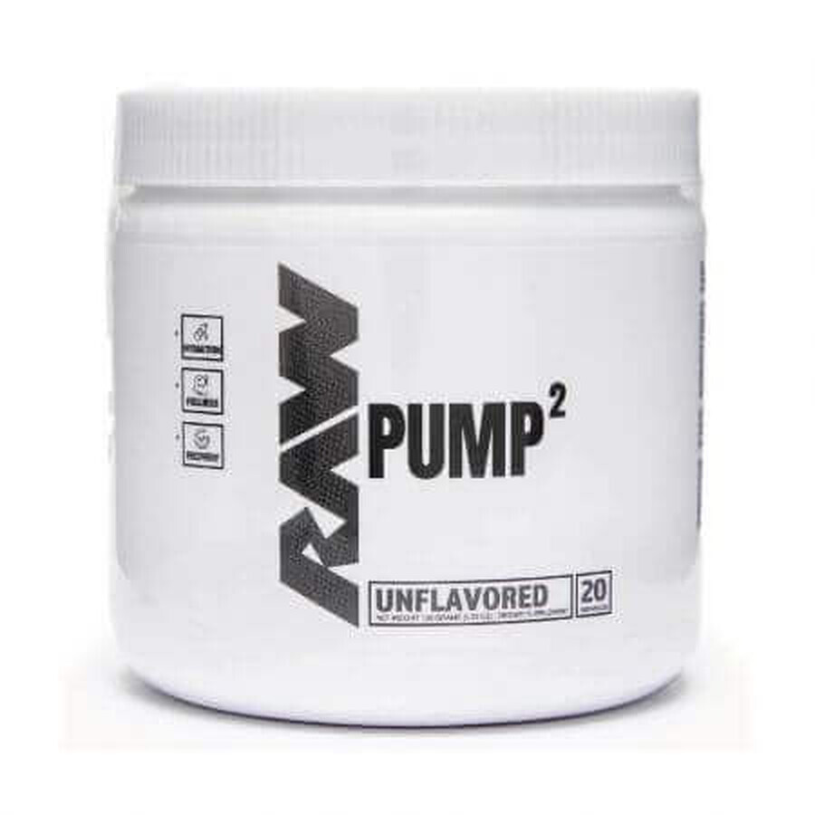 Preallenamento senza caffeina Pump 2, 120 g, Raw Nutrition