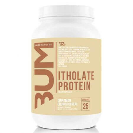 Proteine ​​in polvere di tipo isolato del siero di latte con Cinnamon Crunch Cereal Cbum Series Itholate Protein, 775 g, Raw Nutrition