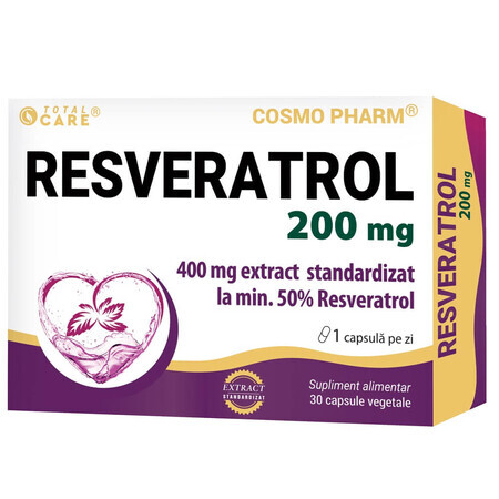 Resveratrol, 200 mg, 30 capsules, Cosmo Pharm