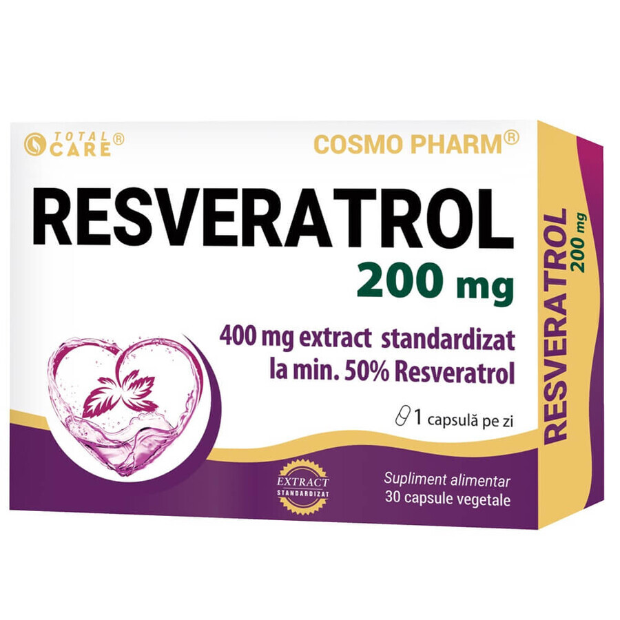 Resveratrol, 200 mg, 30 capsules, Cosmo Pharm