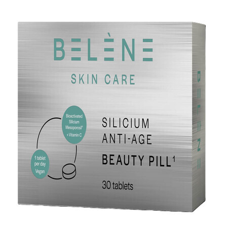 Silicium Píldora de Belleza Antiedad, 30 comprimidos, Belene