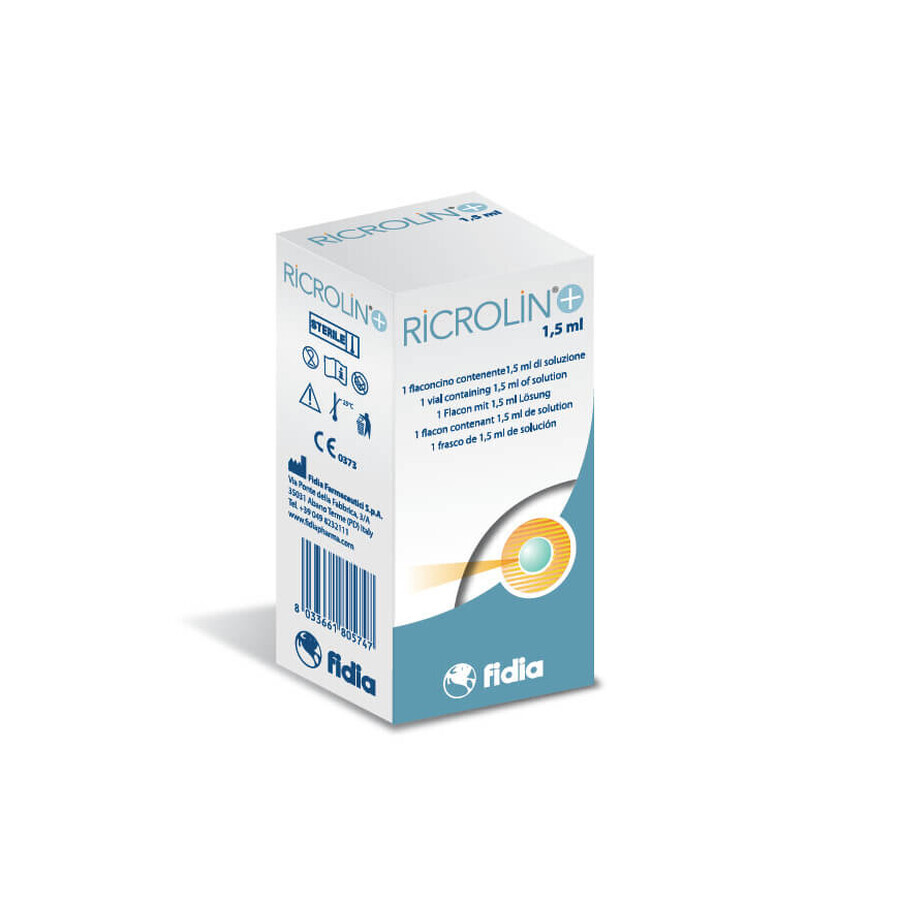 Ricrolin+ soluzione oftalmica, 1,5 ml, Fidia Farmaceutici