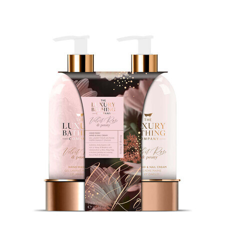 Delightful Duo-Geschenkset, The Luxury Bathing Company, Samtrose-Pfingstrose, 600 ml