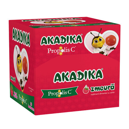 Acadele Akadika Propolis C Zmeura, 50 acadele, Fiterman Pharma