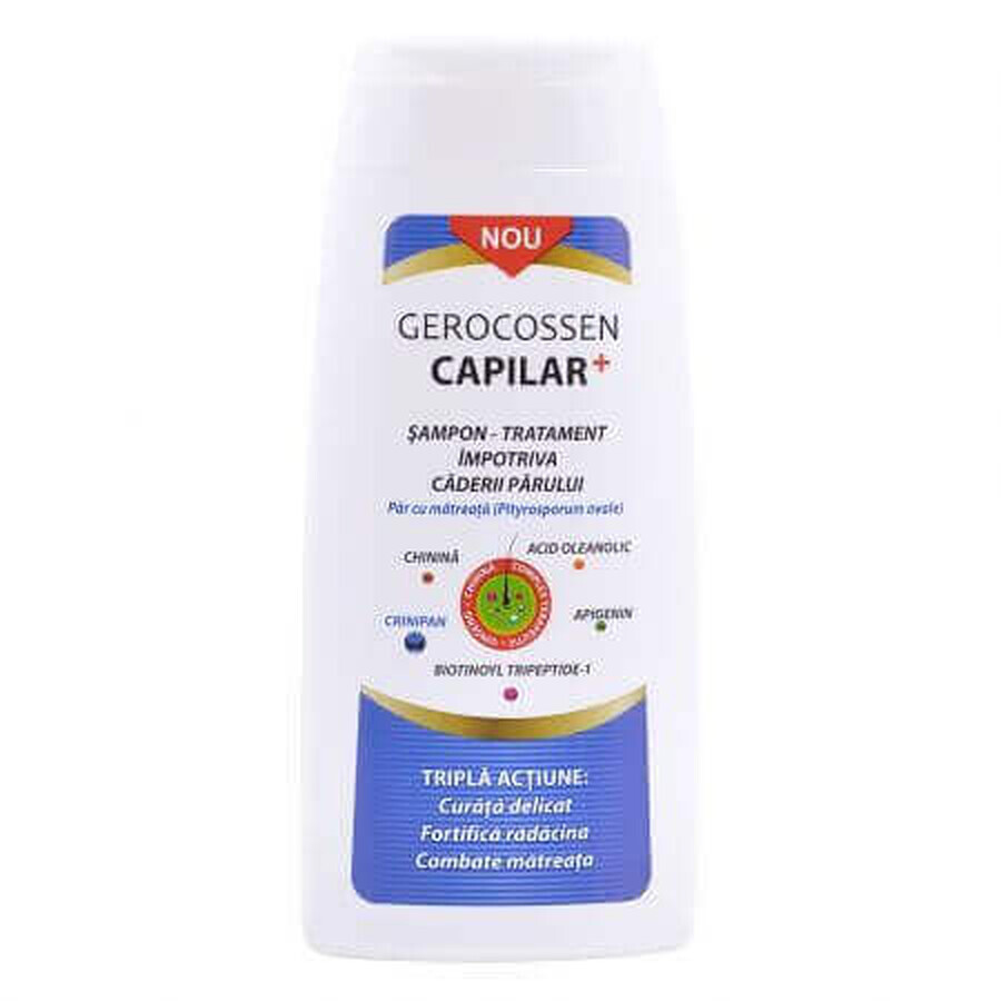 Shampoo trattamento antiforfora Capilar+, 275 ml, Gercossen