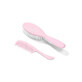 Set spazzole per capelli morbidissimi, Rosa, +0 mesi, Babyono