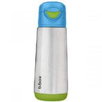 Thermos con beccuccio in silicone, 500 ml, Blu/Verde, BBOX