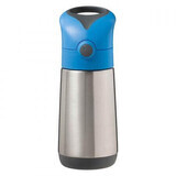 Thermos with straw, 350 ml, Blue/ Grey, BBOX