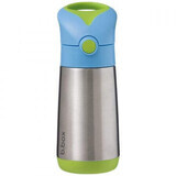 Thermos with straw, 350 ml, Blue/Green, BBOX