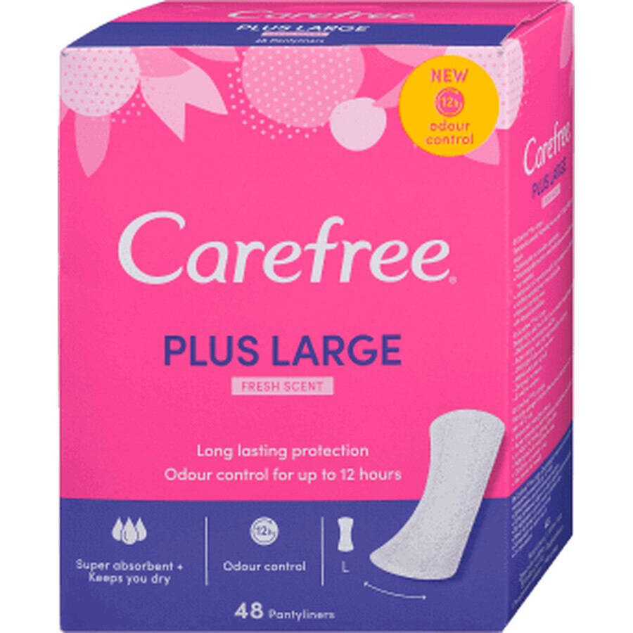 Carefree Assorbenti giornalieri protezione lunga, 48 pz